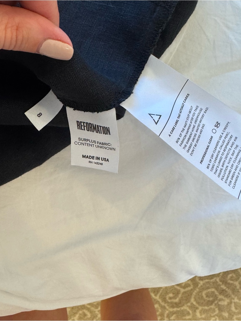 Reformation Black Wyoming Dress - Picture 8 of 8